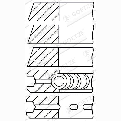 GOETZE 08-530100-00 Piston Ring Kit