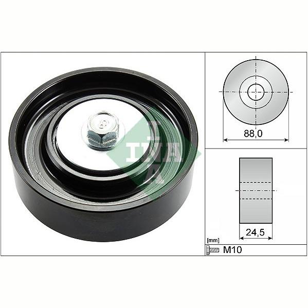 INA 532083510 V-Ribbed Belt Deflection/Guide Pulley