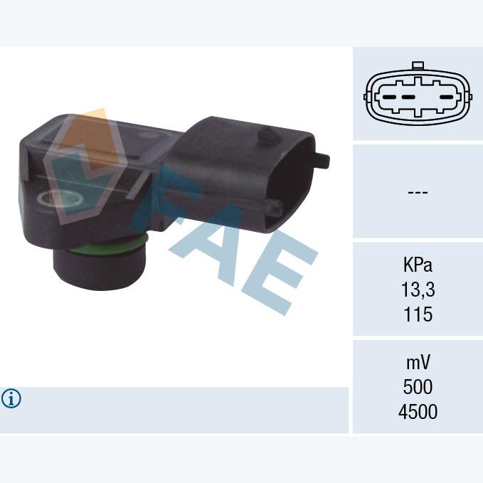 FAE AE15125 Intake Manifold Pressure Sensor