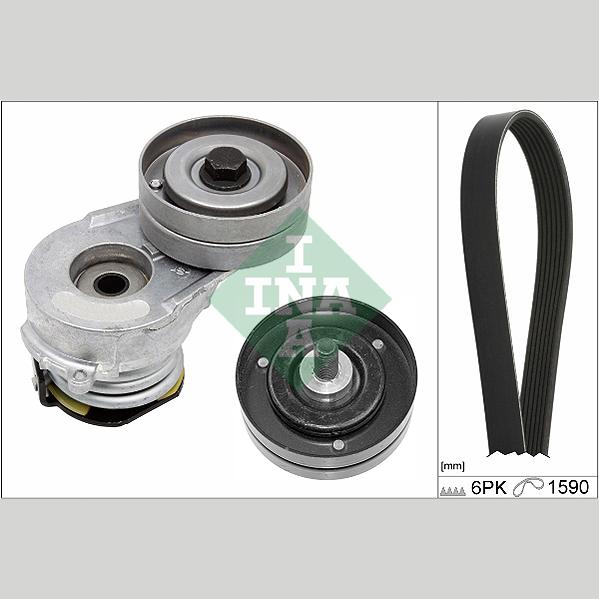 INA 529034510 V-Ribbed Belt Set