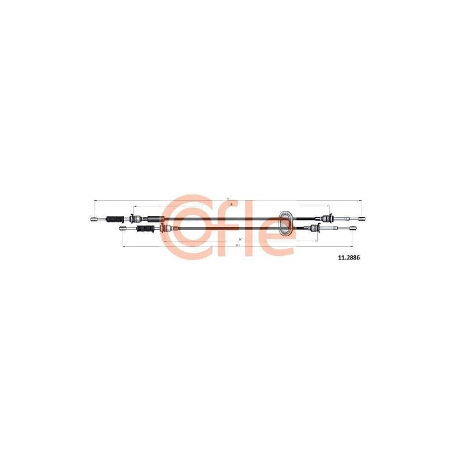 Cofle 92.11.2886 Cable, Manual Transmission for Renault Master