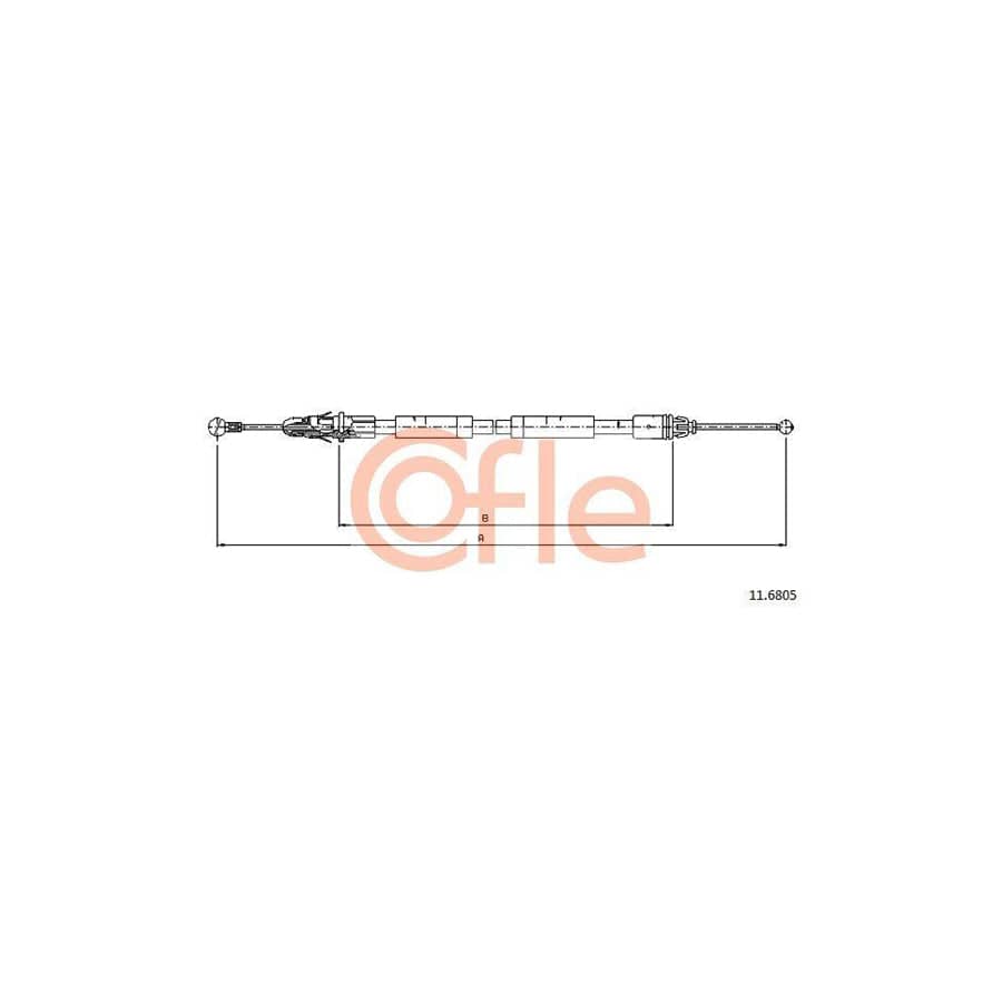 Cofle 92.11.6805 Hand Brake Cable
