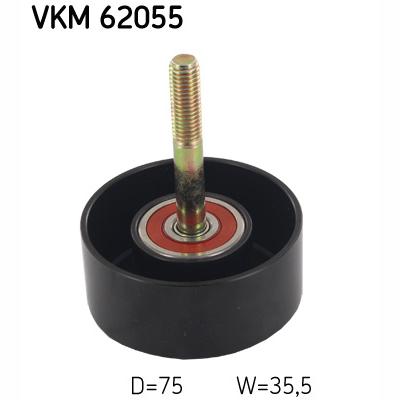 SKF VKM62055 V-Ribbed Belt Deflection/Guide Pulley