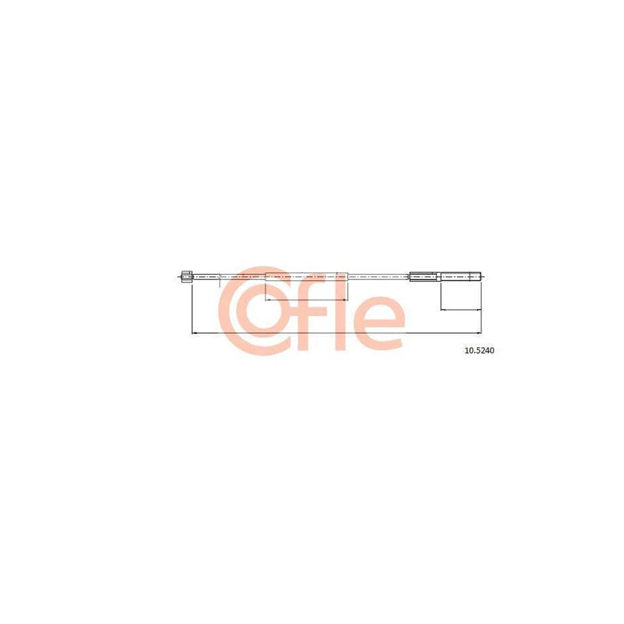 Cofle 92.10.5240 Hand Brake Cable for Rover 75