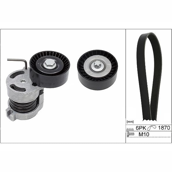INA 529004410 V-Ribbed Belt Set