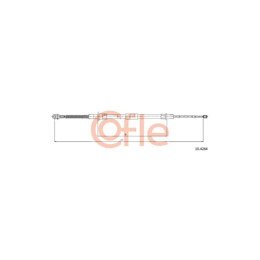 Cofle 10.4264 Hand Brake Cable for BMW 7 (E38)