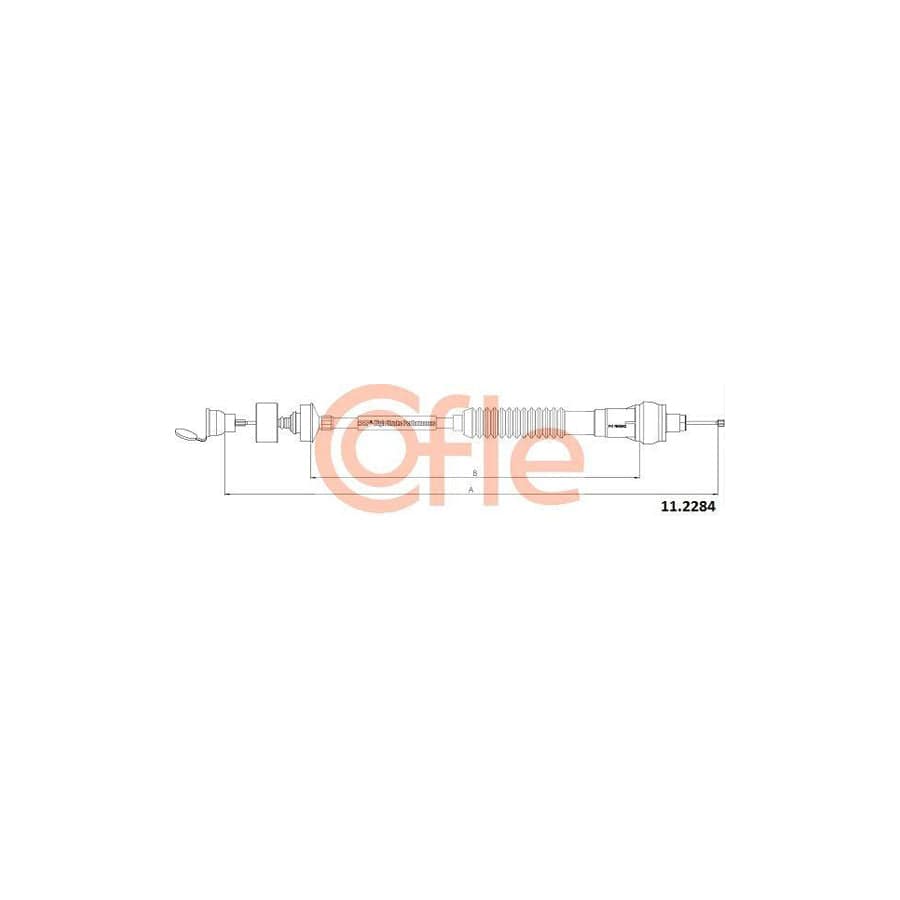 Cofle 11.2284 Clutch Cable for Citroen Xsara