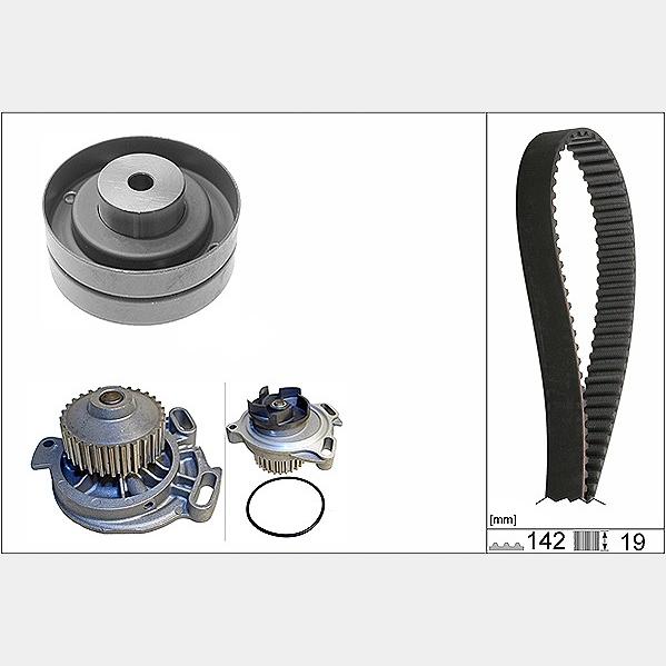 INA 530015630 Water Pump & Timing Belt Kit