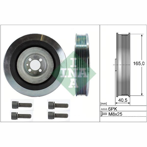 INA 544008020 Crankshaft Belt Pulley