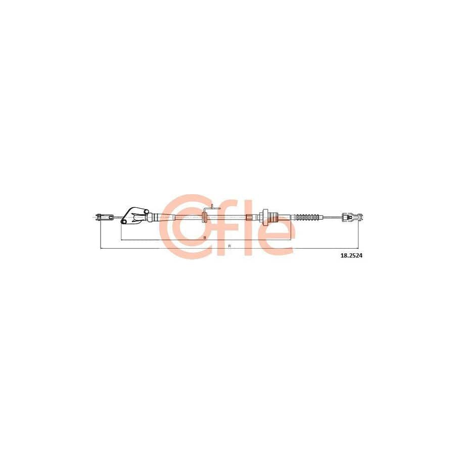 Cofle 18.2524 Clutch Cable for Hyundai I10 I (Pa)
