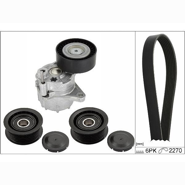 INA 529044910 V-Ribbed Belt Set