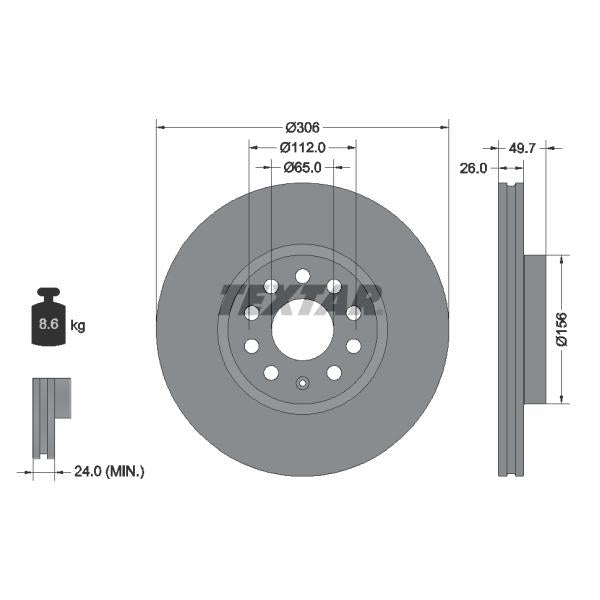 AUTOFREN SEINSA D7-227C Brake Caliper Guide Sleeve Kit