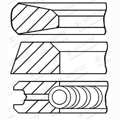 GOETZE 08-324400-00 Piston Ring Kit