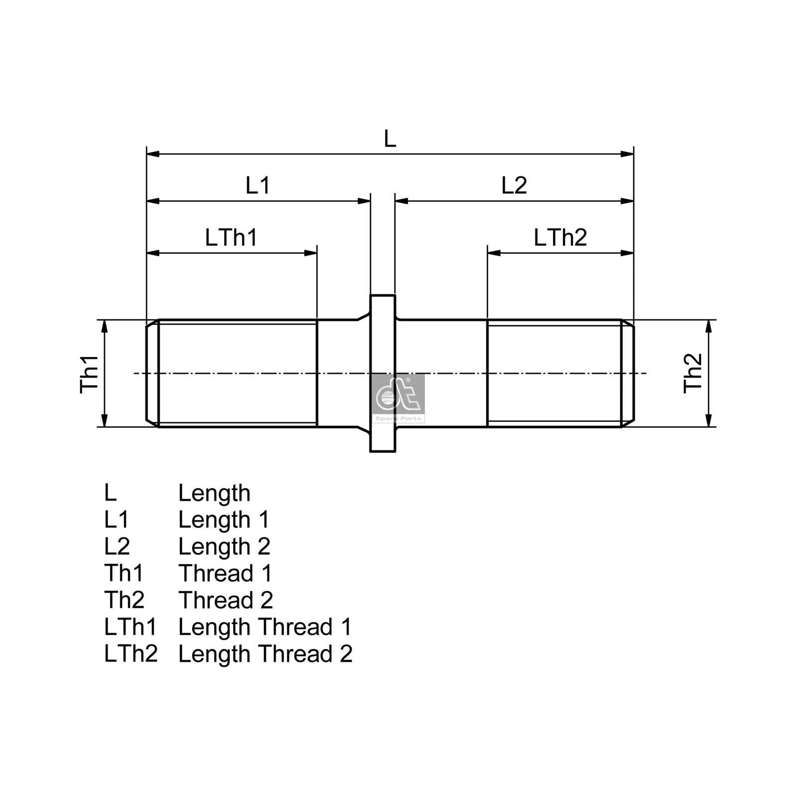 DT SPARE PARTS 10.10040 Pin