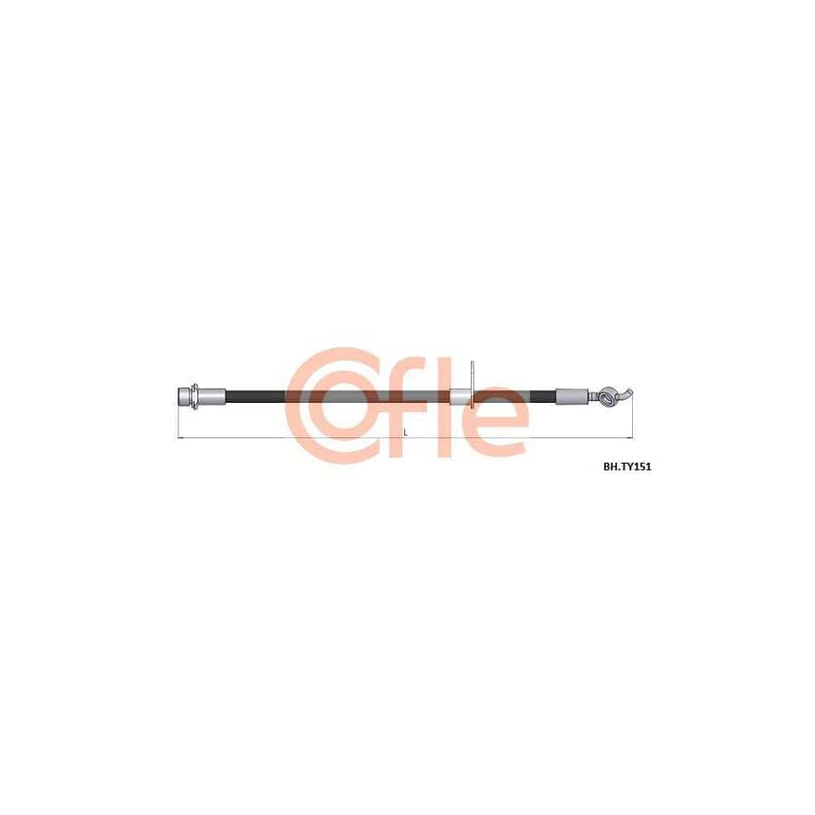 Cofle 92.17.2202 Hand Brake Cable for Mitsubishi Colt III (C50)