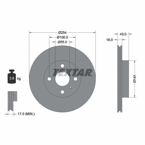 OE TOYOTA 04952-02220 Brake Caliper Guide Sleeve Kit