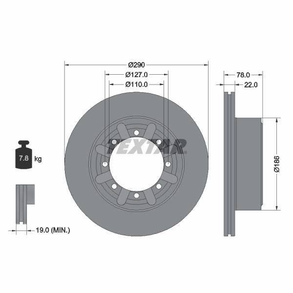 AUTOFREN SEINSA D7-263C Brake Caliper Guide Sleeve Kit