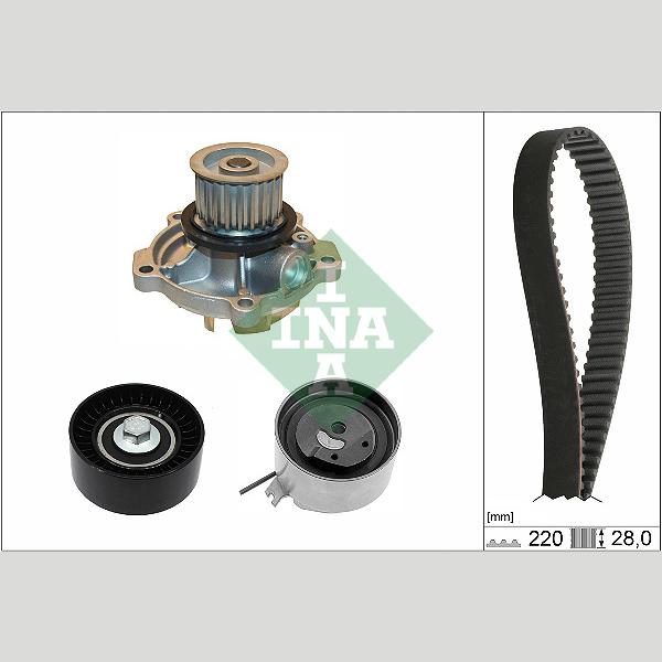 INA 530045630 Water Pump & Timing Belt Kit