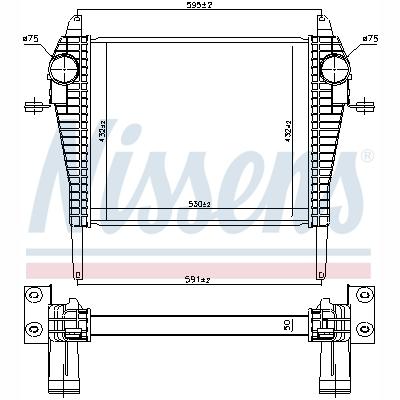 NISSENS NIS96185 Charge Air Cooler