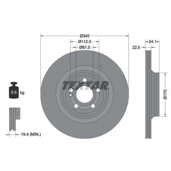 AUTOFREN SEINSA D7-298C Brake Caliper Guide Sleeve Kit