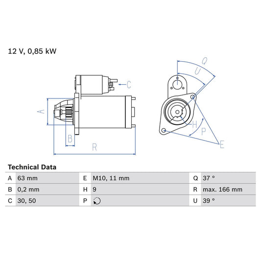BOSCH 0986024190 Starter