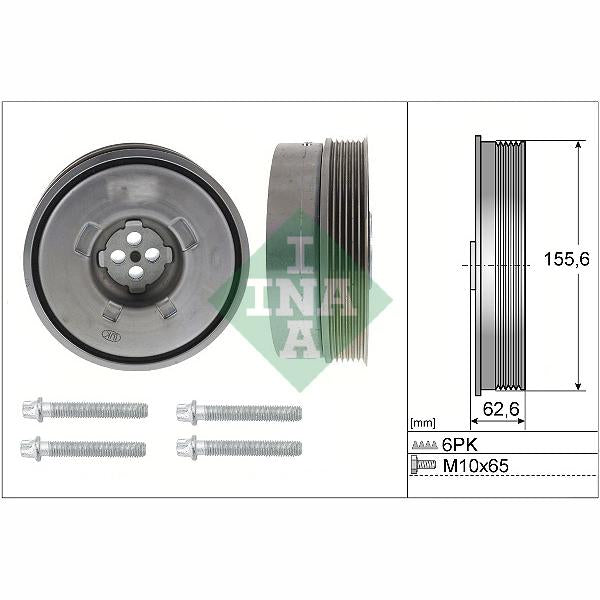 INA 544050120 Crankshaft Belt Pulley Set