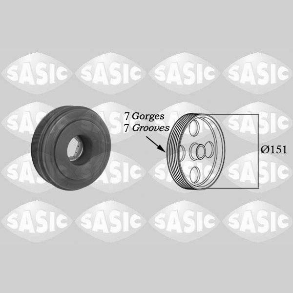 SASIC SAS2154021 Crankshaft Belt Pulley