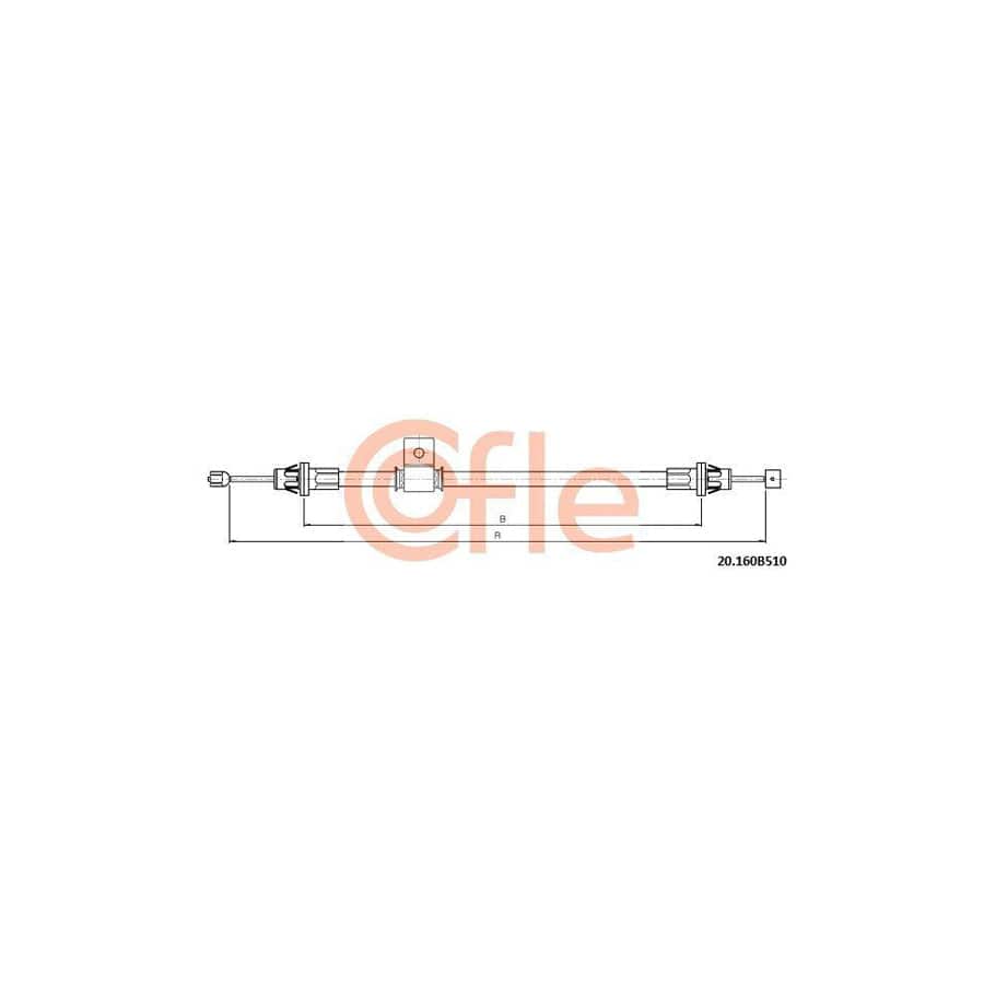 Cofle 20.160B510 Hand Brake Cable