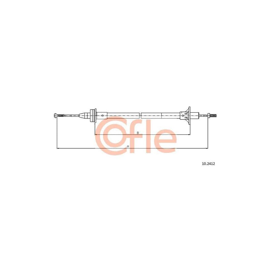 Cofle 10.2412 Clutch Cable