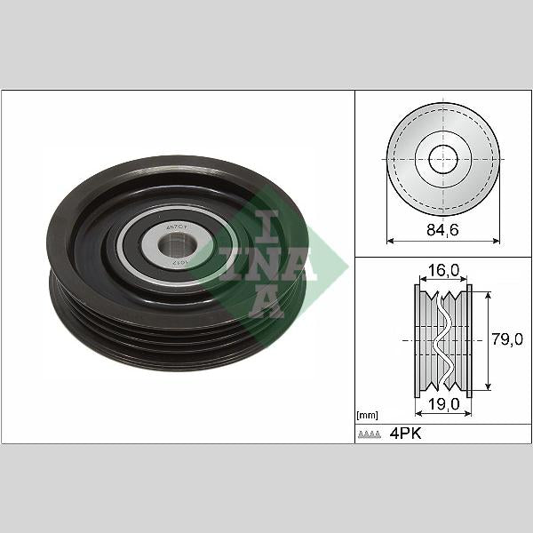 INA 531093110 V-Ribbed Belt Tensioner Pulley