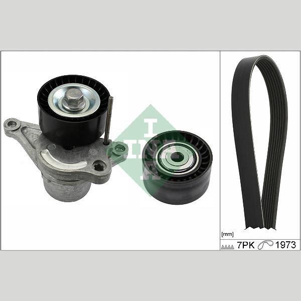 INA 529031710 V-Ribbed Belt Set