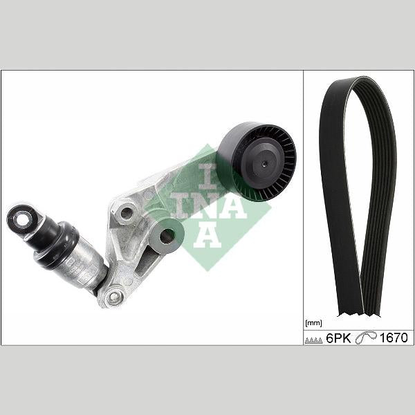 INA 529047410 V-Ribbed Belt Set