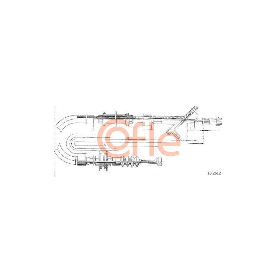 Cofle 18.2612 Clutch Cable for Subaru Justy I (Kad)