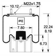 PETERS 084.324-71 Air Suspension Bellow