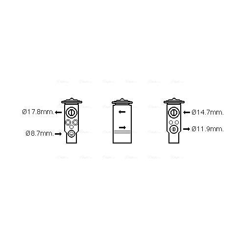 AVA COOLING SB1076AVA Air Conditioning Expansion Valve
