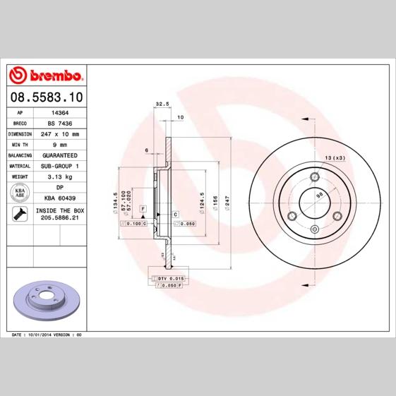 FEBI BILSTEIN FE107240 Disc Brake Caliper Repair Kit