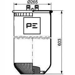 PETERS 084.118-71 Air Suspension Bellow