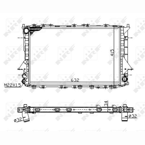 NRF NRF51320A Engine Radiator