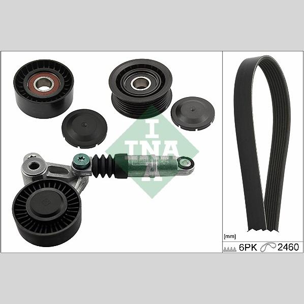 INA 529007510 V-Ribbed Belt Set