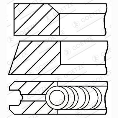 GOETZE 08-109811-00 Piston Ring Kit