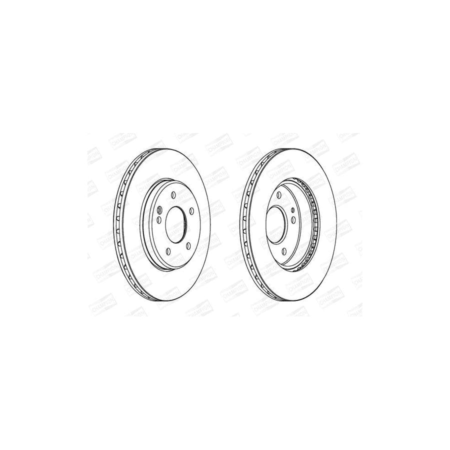 Champion 561697Ch Brake Disc Suitable for Mercedes-Benz C-Class