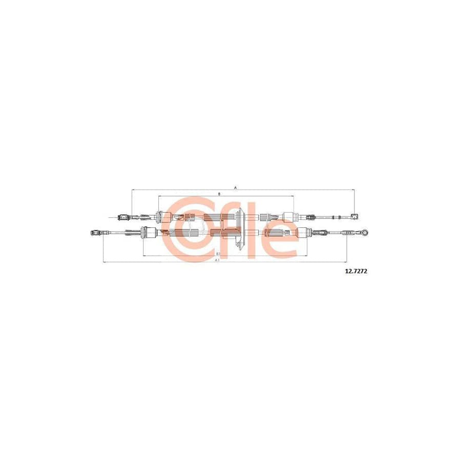 Cofle 12.7272 Cable, Manual Transmission for Fiat 500 Hatchback (312)