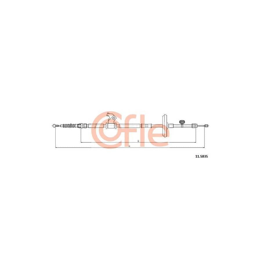 Cofle 92.11.5835 Hand Brake Cable for Chevrolet Cruze
