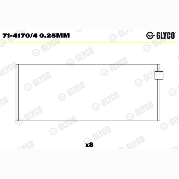 GLYCO 71-4170/40.25MM Connecting Rod Bearing