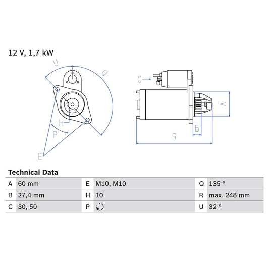 BOSCH 0986023130 Starter