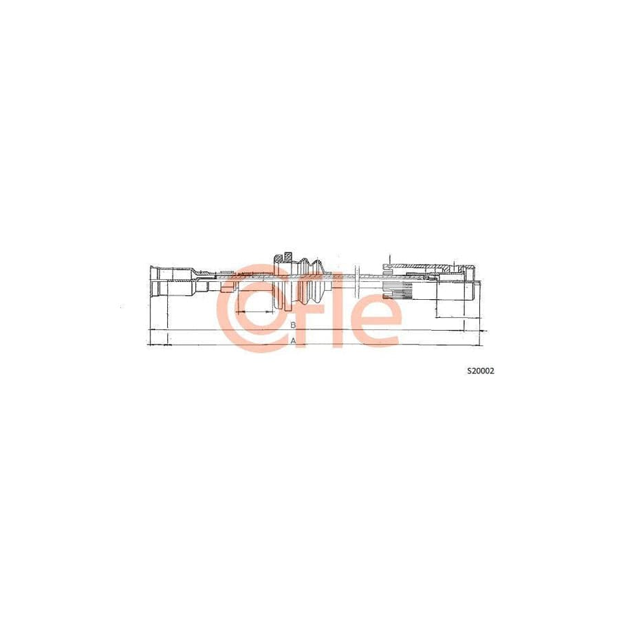 Cofle 92.S20002 Speedometer Cable for Opel Corsa
