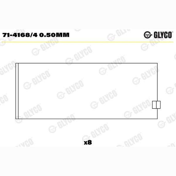 GLYCO 71-4168/40.50MM Connecting Rod Bearing