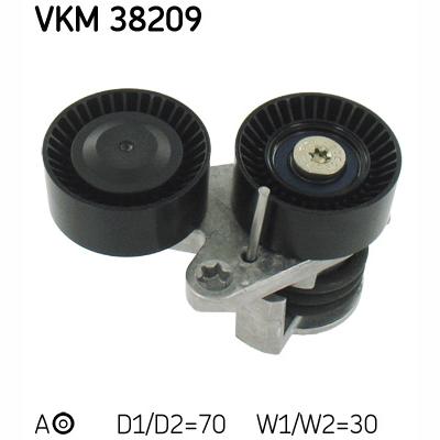 SKF VKM38209 V-Ribbed Belt Tensioner Pulley