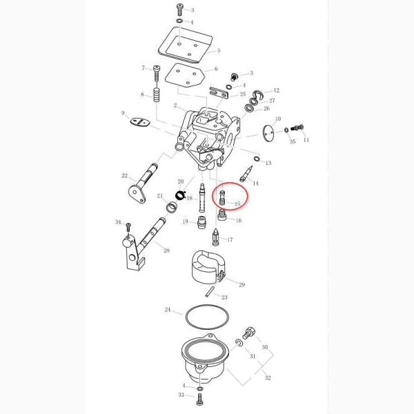 PARSUN 4140010 Carburettor Nozzle