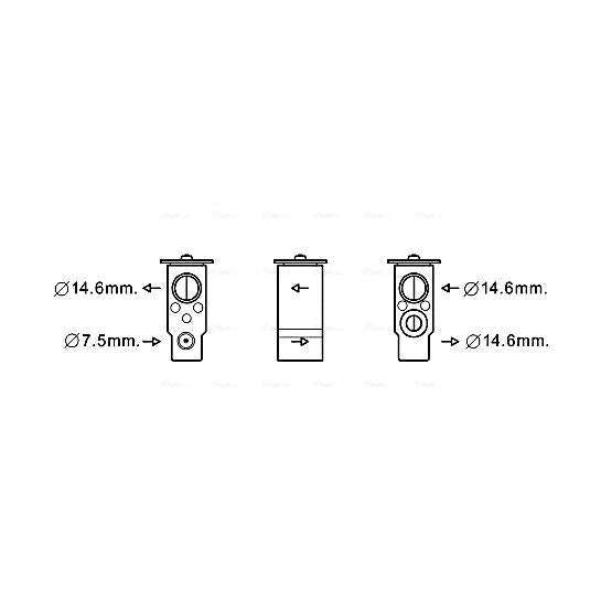 AVA COOLING KA1217AVA Air Conditioning Expansion Valve